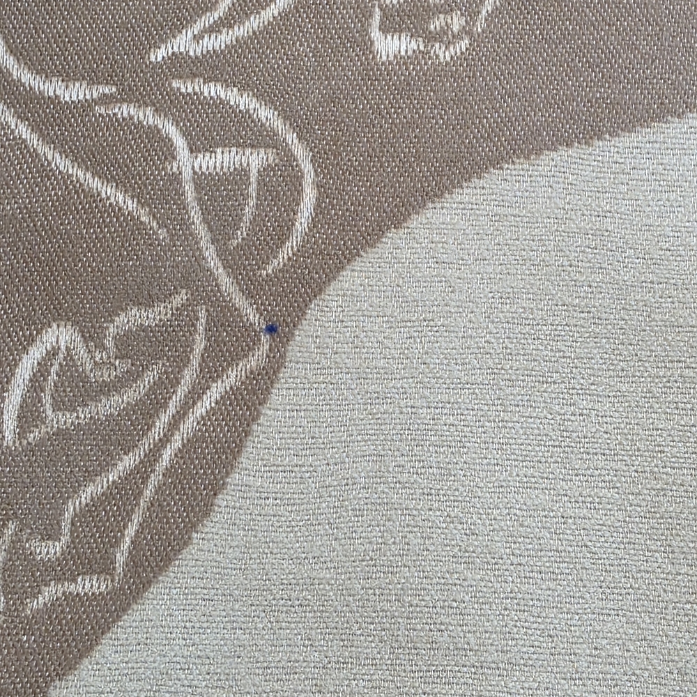 Equestrian Horse Print Scarf in Taupe and Cream - Picture 5 of 5